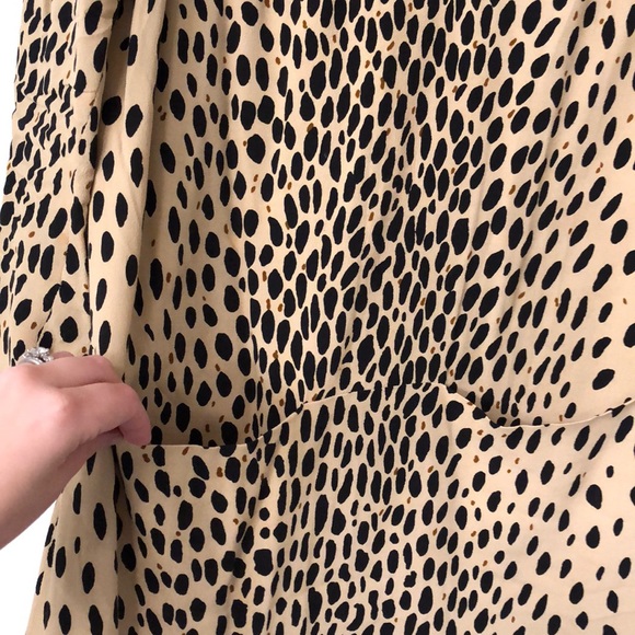 J Crew Leopard Dress 3/4 length sleeves - Picture 2 of 3